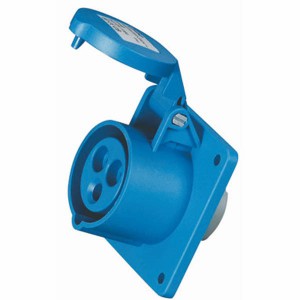 Female socket 16A 230V 2P+E IP44